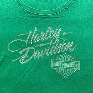 Harley-Davidson Green Short Sleeve Tee Size Medium